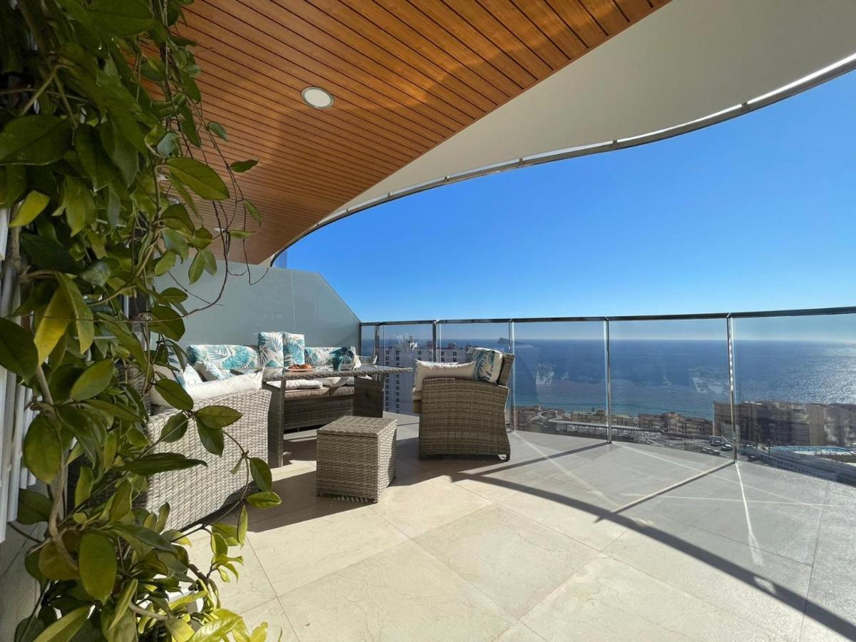 Апартаменти Sunset Waves Benidorm Julieta Vistas Al Mar Premium 200 Mt2 Con Jacuzzi En Terraza Екстер'єр фото