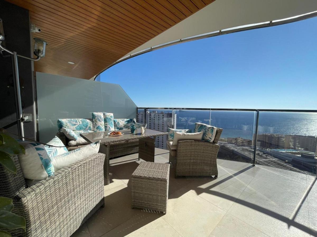Апартаменти Sunset Waves Benidorm Julieta Vistas Al Mar Premium 200 Mt2 Con Jacuzzi En Terraza Екстер'єр фото