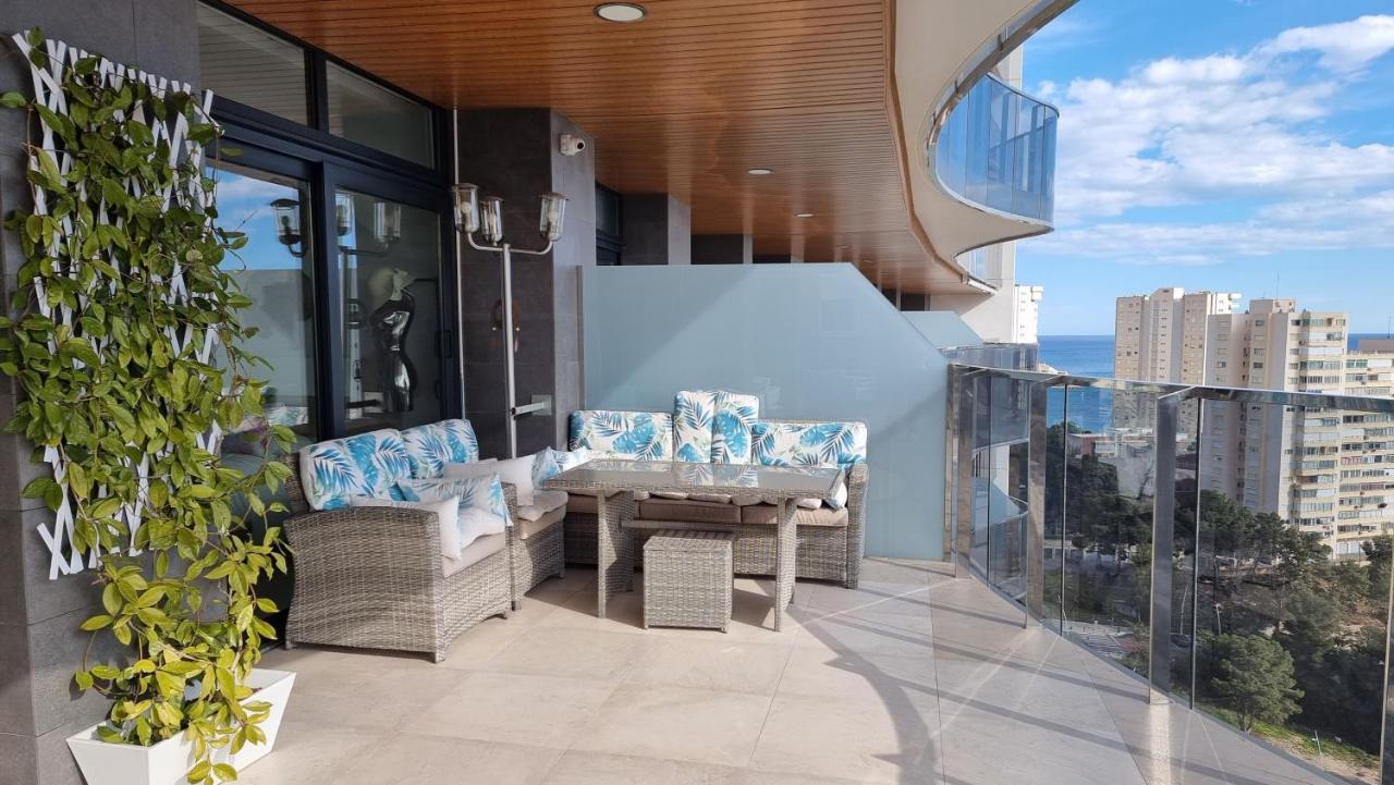Апартаменти Sunset Waves Benidorm Julieta Vistas Al Mar Premium 200 Mt2 Con Jacuzzi En Terraza Екстер'єр фото