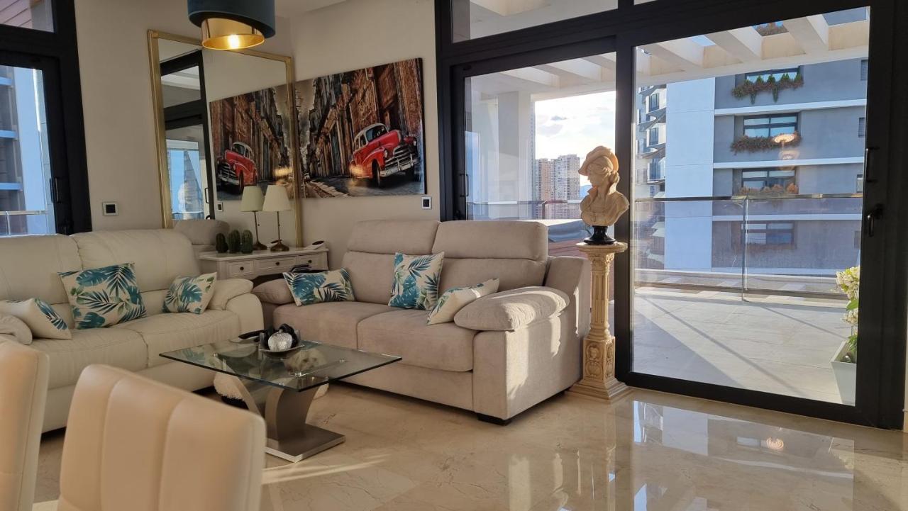Апартаменти Sunset Waves Benidorm Julieta Vistas Al Mar Premium 200 Mt2 Con Jacuzzi En Terraza Екстер'єр фото