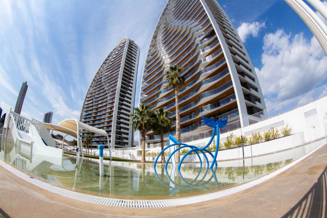 Апартаменти Sunset Waves Benidorm Julieta Vistas Al Mar Premium 200 Mt2 Con Jacuzzi En Terraza Екстер'єр фото