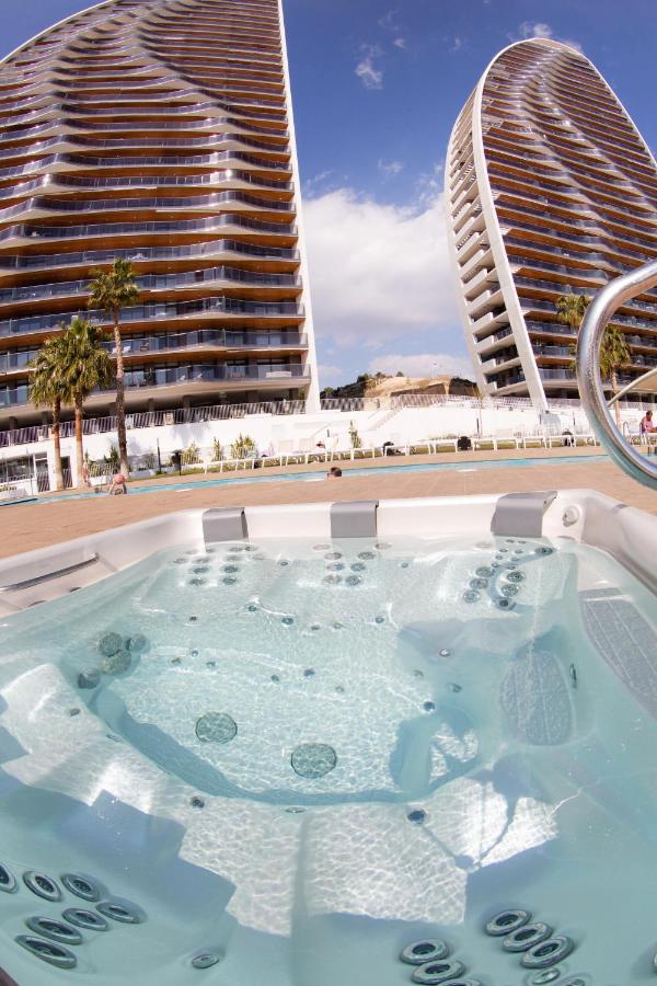 Апартаменти Sunset Waves Benidorm Julieta Vistas Al Mar Premium 200 Mt2 Con Jacuzzi En Terraza Екстер'єр фото