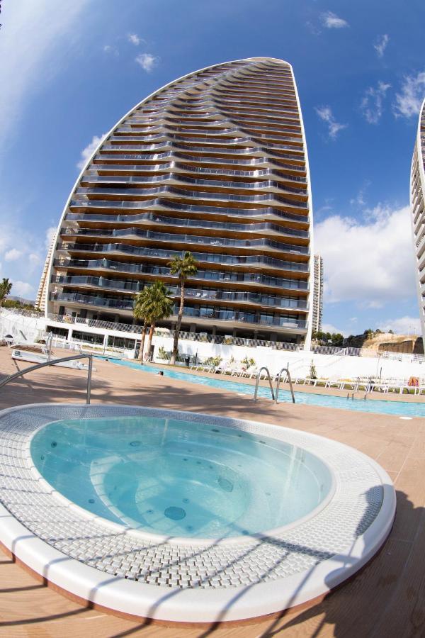 Апартаменти Sunset Waves Benidorm Julieta Vistas Al Mar Premium 200 Mt2 Con Jacuzzi En Terraza Екстер'єр фото