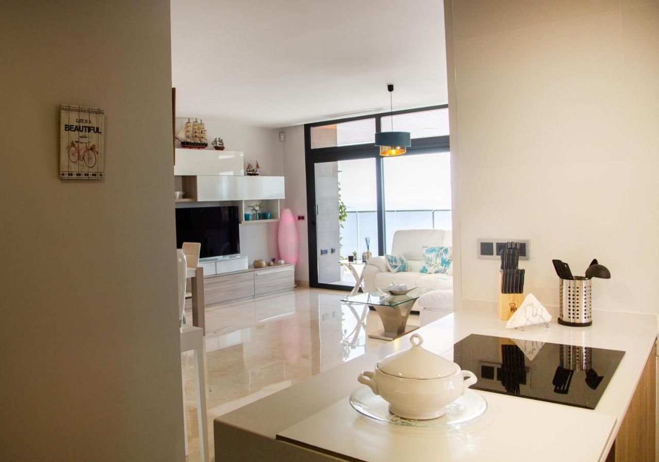 Апартаменти Sunset Waves Benidorm Julieta Vistas Al Mar Premium 200 Mt2 Con Jacuzzi En Terraza Екстер'єр фото
